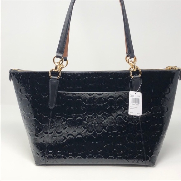 Nwt Coach Signature Patent  Ava Tote - Picture 8 of 8